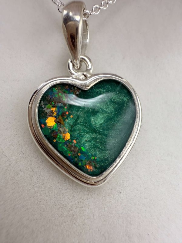 Silver Heart Memorial Pendant - Image 3