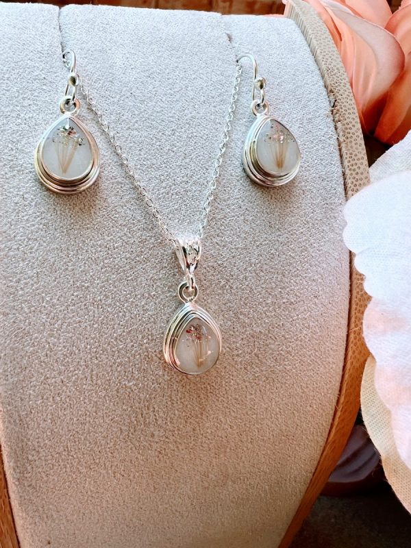 Silver Pear Memorial Pendant - Image 3