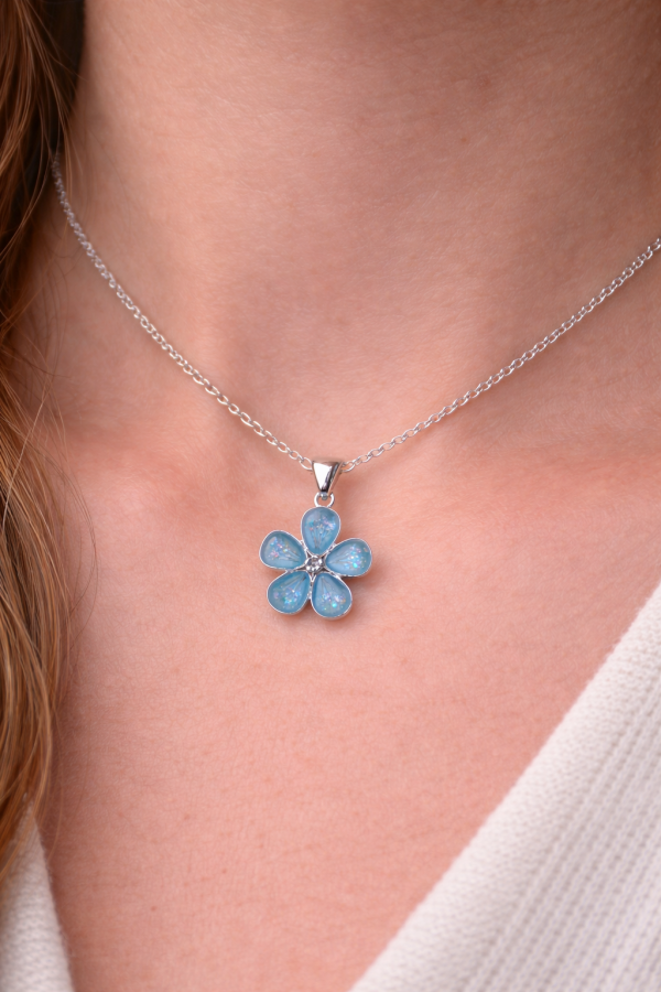Forget Me Not Memorial Pendant